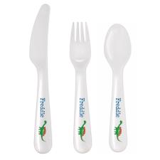 Personalised Dinosaur 3 Piece Plastic Cutlery Set